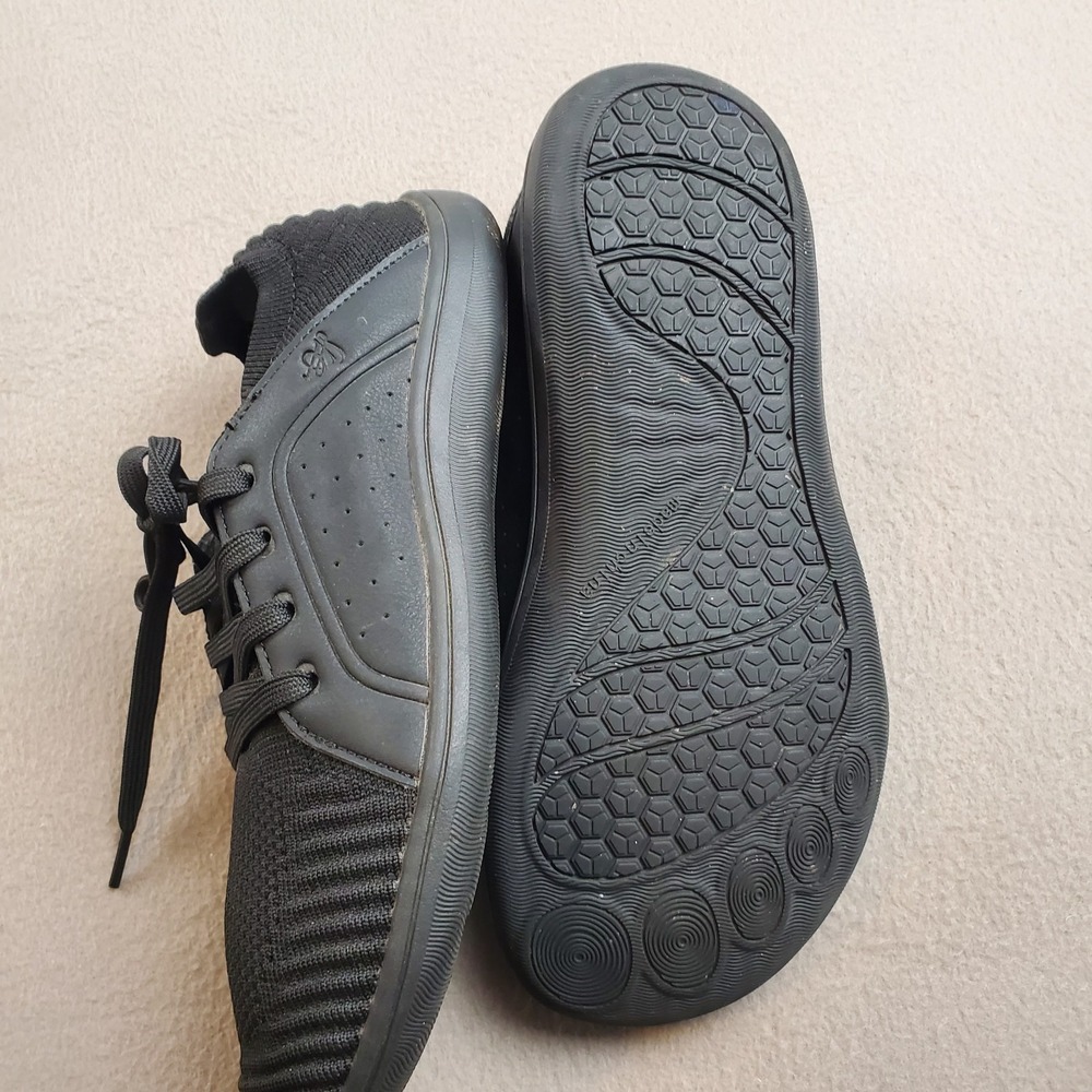 Barefoot Men's Sz 7 -EU40 Minimalist Comfort Shoes Wide Toe Black Lightweight - Picture 3 of 5